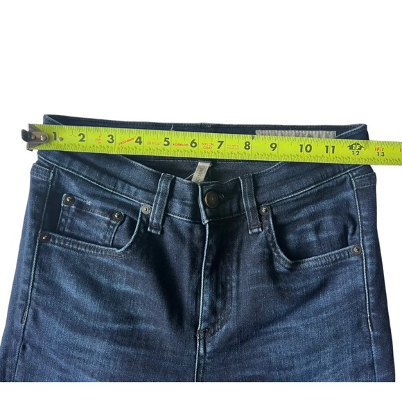 Rag & Bone 10 Inch Skinny Jeans Dark Wash Stretch Size 24 MSRP $195 - Picture 8 of 15